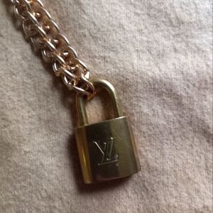Authentic Louis Vuitton Lock & Key Layered Necklace
